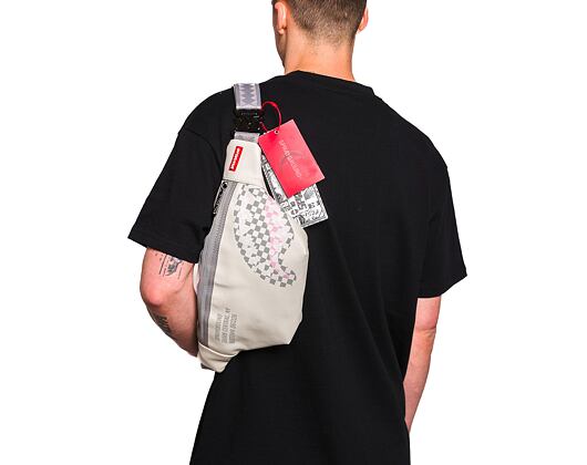 Ledvinka Sprayground -  Cream Check Shark Central Crossbody
