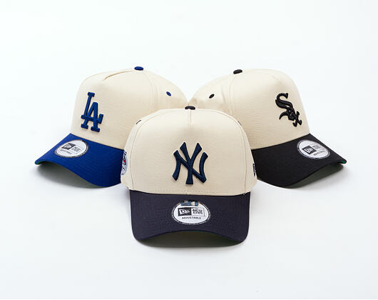 Kšiltovka New Era - MLB All Star Game Patch 9FORTY A-Frame - NY Yankees - Cream / Team Color