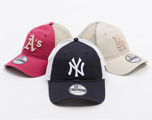 Kšiltovka New Era - MLB Washed Mesh 9TWENTY - NY Yankees - Navy / White