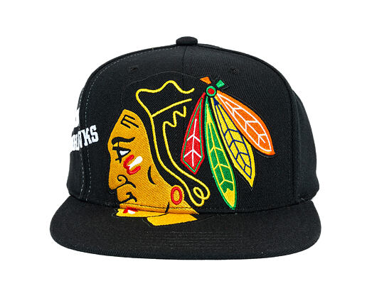 Kšiltovka Mitchell & Ness - NHL Big Time Snapback - Chicago Blackhawks - Black
