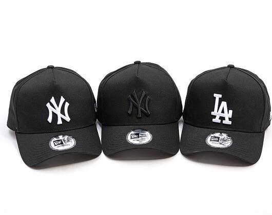 Kšiltovka New Era - MLB League Essential 9FORTY A-Frame - NY Yankees - Black / White
