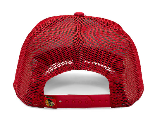 Kšiltovka New Era -  9FORTY A-Frame NHL Distressed - Chicago Blackhawks - Team Color