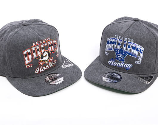 Kšiltovka New Era -  9FIFTY A-Frame NHL Washed - Anaheim Ducks - Black