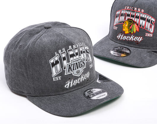 Kšiltovka New Era -  9FIFTY A-Frame NHL Washed - Los Angeles Kings - Black