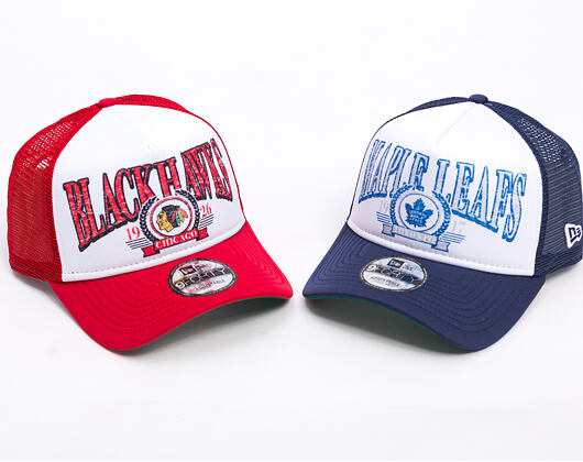 Kšiltovka New Era -  9FORTY A-Frame NHL Distressed - Chicago Blackhawks - Team Color