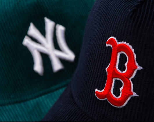 Kšiltovka New Era - MLB Seasonal Cord 9FORTY Trucker - Boston Red Sox - Navy
