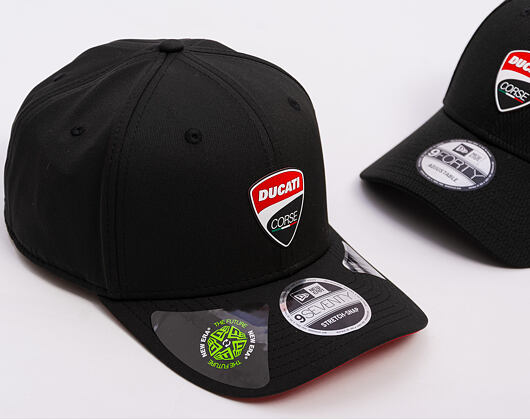 Kšiltovka New Era - DUCATI MOTOR Recycled 9SEVENTY Stretch-Snap - Black / Scarlet