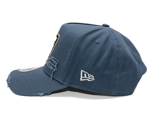 Kšiltovka New Era - Buffalo Distressed Patch 9FORTY A-Frame - Muted Indigo