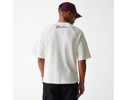 Triko New Era - MLB Waffle Tee - NY Yankees - Off White