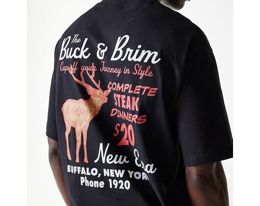 Triko New Era - Wild Graphic Tee - Black