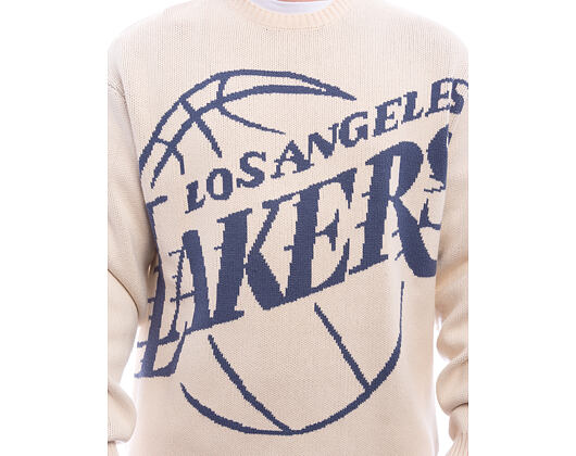 Svetr New Era - NBA Oversized Knit - LA Lakers - Cream