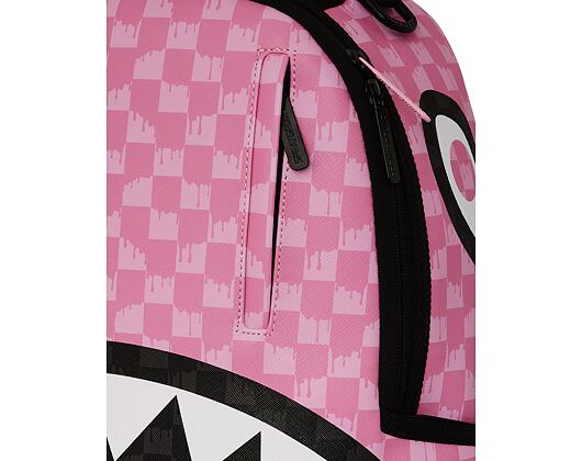 Sprayground - Pink And Black Drip Check Dlxsv Backpack 