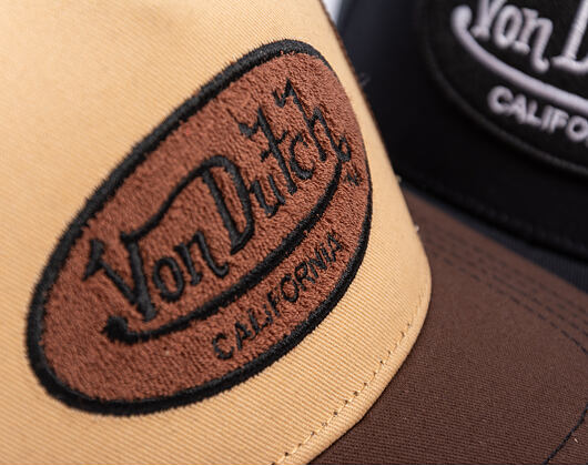 Kšiltovka Von Dutch - Trucker - Terry Logo - Brown/Beige