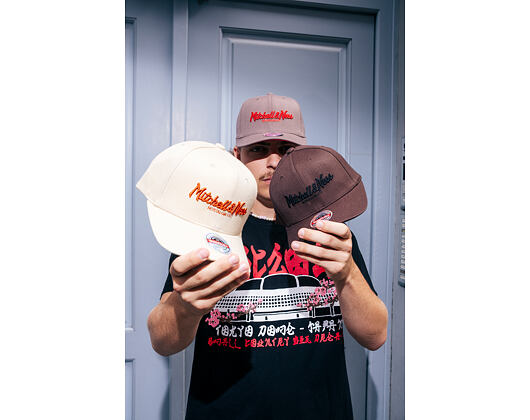Kšiltovka Mitchell & Ness - Pinscript Classic Red - Own Brand - Brown/Black