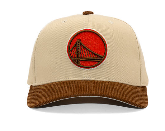 Kšiltovka Mitchell & Ness - Tawny Pro Crown - Golden State Warriors - Sand/Brown