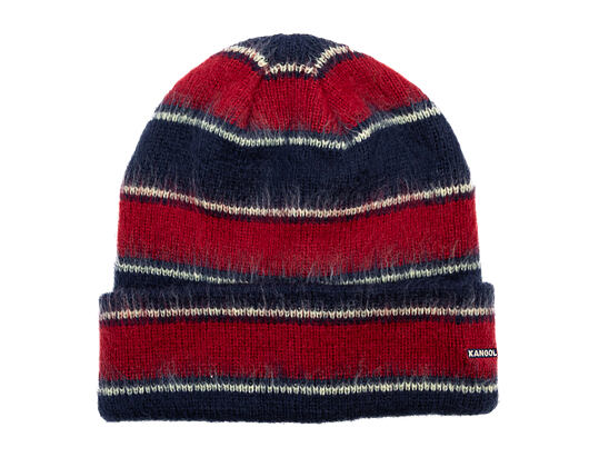 Kangol - Fuzzy Stripe Beanie - Navy