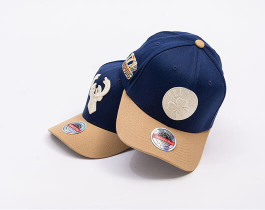 Kšiltovka Mitchell & Ness - Sand Storm Classic Red - Boston Celtics - Navy/Sand