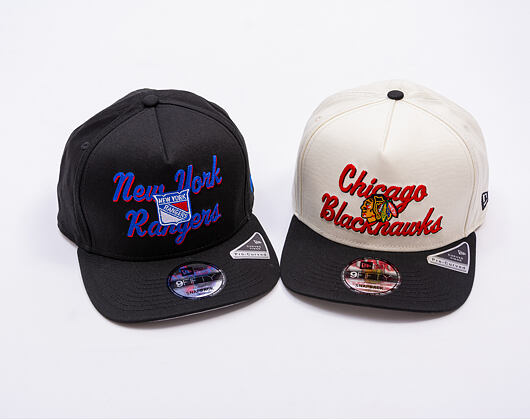 New Era - NHL Chainstitch 9FIFTY A-Frame - New York Rangers - Black
