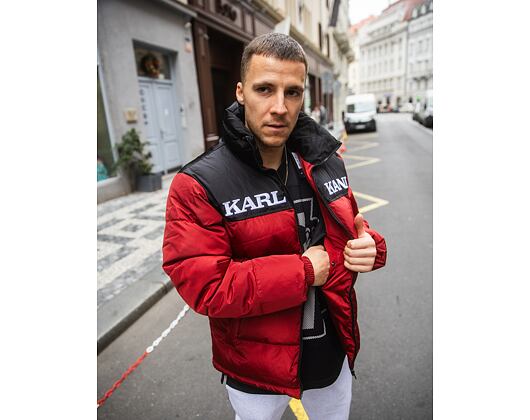 Péřová Bunda Karl Kani - Retro Essential Puffer Jacket - Red