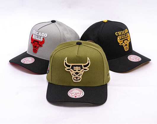 Kšiltovka Mitchell & Ness - NBA Core Iv Pro  Bulls - Chicago Bulls - OLIVE-BLACK