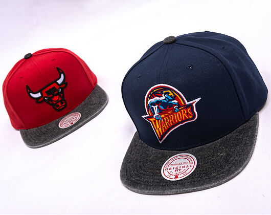 Kšiltovka Mitchell & Ness - NBA Denim Patchwork - Golden State Warriors - Navy