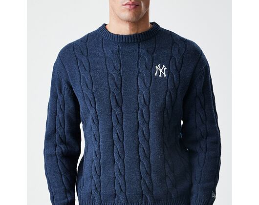 Sweater New Era - MLB Cable Knit Crew - NY Yankees - Navy