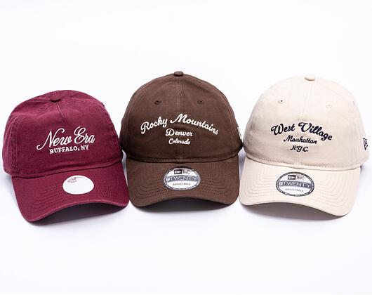 Womens Cap New Era - Branded Womens A-Frame 9TWENTY - Burgundy / Cream