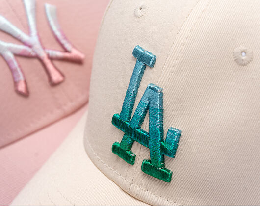 Womens Cap New Era - MLB Womens Metallic Logo 9FORTY - LA Dodgers - Cream