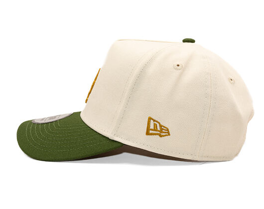Cap New Era - MLB WS Patch 9FORTY A-Frame - LA Dodgers - Cream / Rifle Green