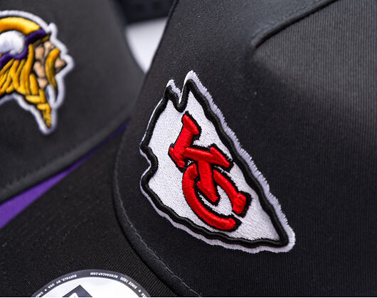 Cap New Era - NFL Charcoal Drop 9FORTY A-Frame - Kansas City Chiefs - Steel Clouds / Black
