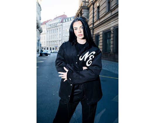 Jacket New Era - Branded Cord Coach Jacket - Black