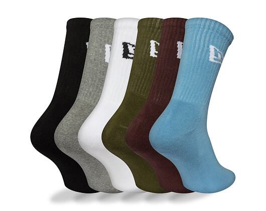 Socks New Era - Flag Crew Socks 6pk - Multi Color