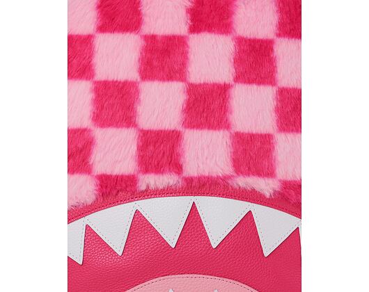 Sprayground Pink Fur Check Backpack
