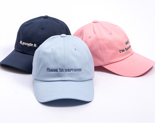 8by8 Dadcap - "fluent in sarcasm" - Baby Blue/Lavender