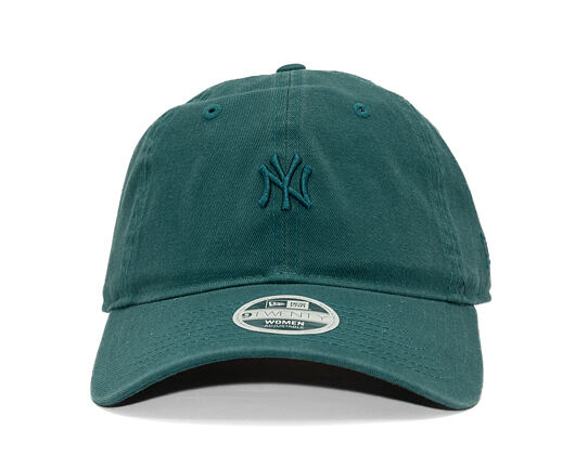 Womens Cap New Era - MLB Washed Mini Logo 9TWENTY - NY Yankees - Pine Green