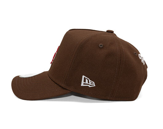 Cap New Era - MLB Outline Script 9FORTY A-Frame - LA Dodgers - Chestnut Brown