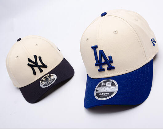 Cap New Era - MLB Colorblock 9FORTY M-CROWN - LA Dodgers - Cream