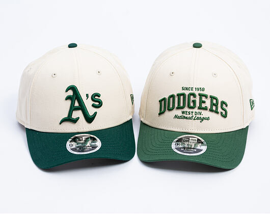 Cap New Era - MLB Colorblock 9FORTY M-CROWN - Oakland Athletics - Cream