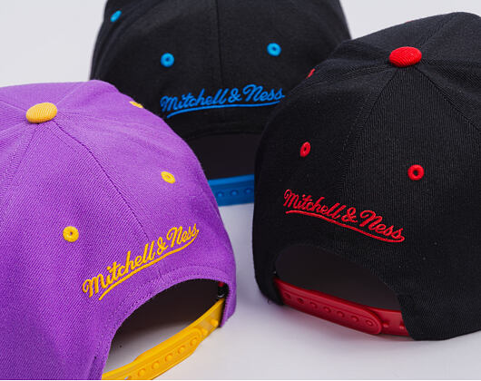 Cap Mitchell & Ness - NBA Team Arch Snapback - Los Angeles Lakers - Purple / Yellow