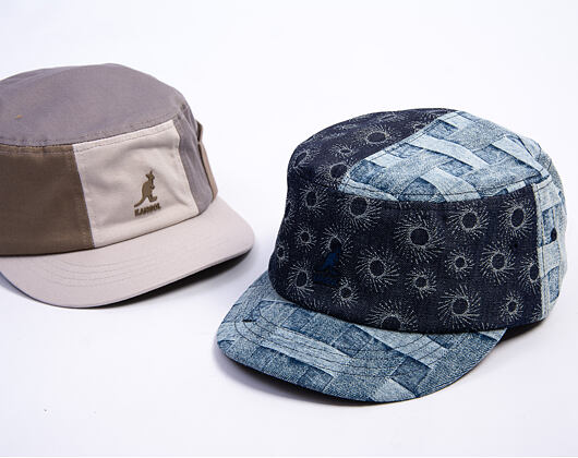 Cap Kangol - TRENDS PACK - Denim Mashup Army Cap - Blue Picnic