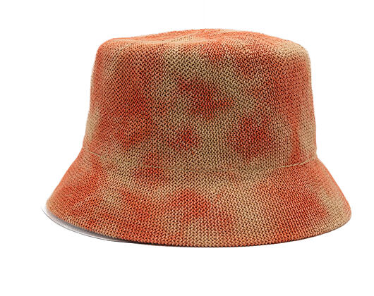 Bucket Hat Kangol - Tie Dye Knit Bucket - Coral Flame/Natural