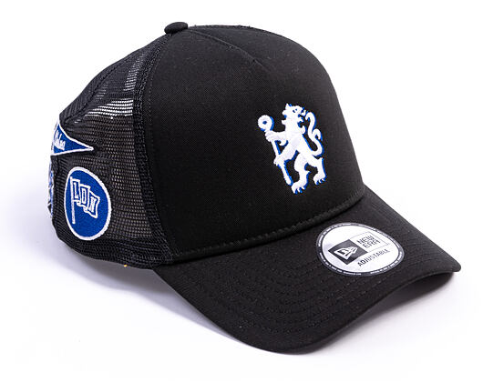Cap New Era -  Patch 9FORTY Trucker - Chelsea FC Lion Crest - Black