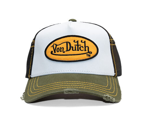 Cap Von Dutch - Trucker - Classic Logo Olive/White
