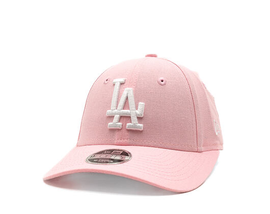 Kids Cap New Era - MLB Linen 9FORTY M-CROWN - LA Dodgers - Pink Rouge / White