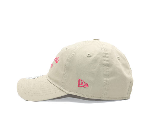 Womens Cap New Era - Branded Slogan 9TWENTY - Stone / Pink