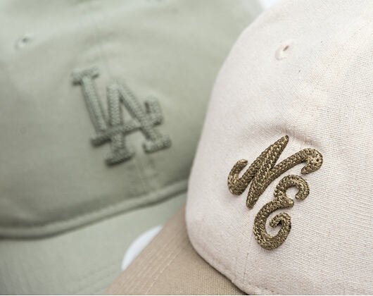 Womens Cap New Era - Branded Linen 9TWENTY - Stone / New Olive