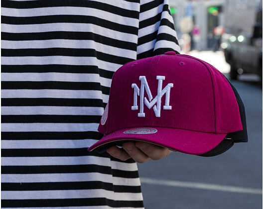 Cap Mitchell & Ness  - Branded Purple Blaze - Pro Crown Snapback - Purple