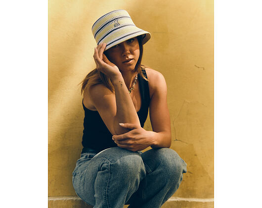 Bucket Hat Kangol - Tropic Resort Stripe Lahinch - Butter Chiffon Multi