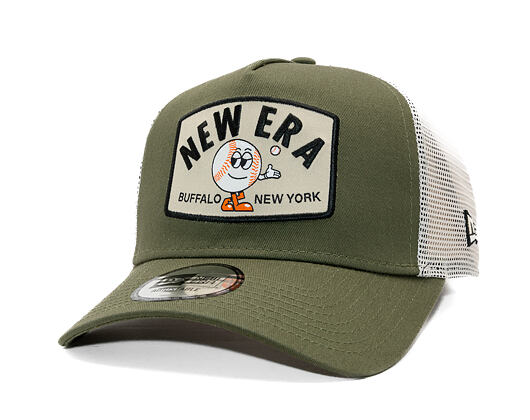 Cap New Era - Branded Summer Patch 9FORTY A-Frame Trucker - New Olive