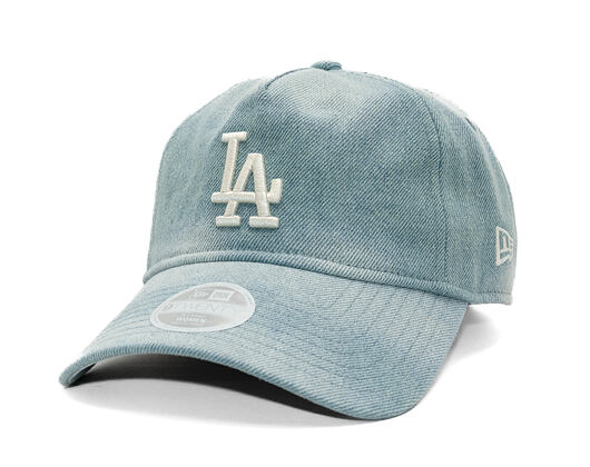 Womens Cap New Era - MLB Denim 9TWENTY A-Frame - LA Dodgers - Pastel Blue